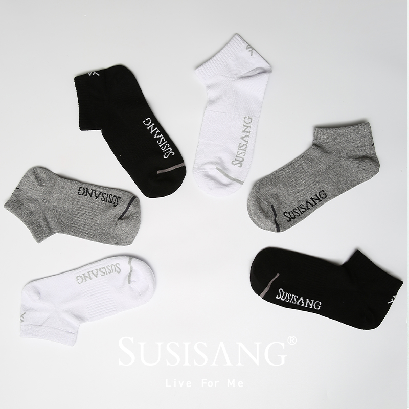 浅口抗菌运动袜（盒）